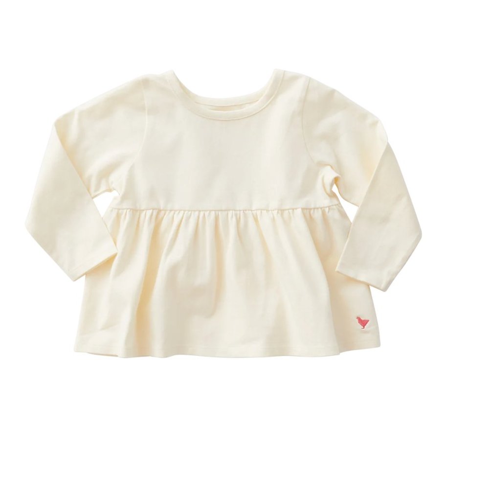 Pink Chicken Girls Organic Bette Top - Antique White - Picture 1 of 1